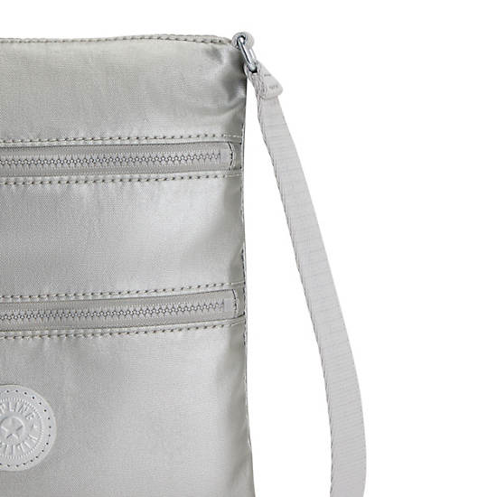 Kipling Keiko Metallic Crossbody Mini Veske Sølv | NO 1882FD